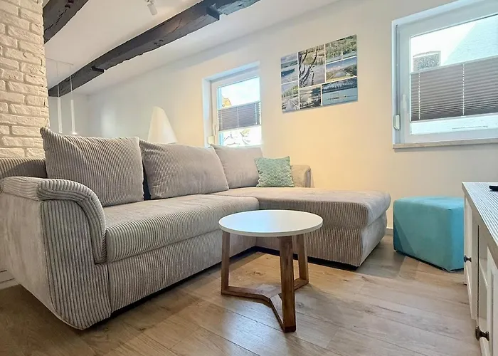 アパート Ewelina's Fachwerk-appartment 2 ズンダーン