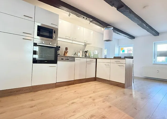 アパート Ewelina's Fachwerk-appartment 2 ズンダーン